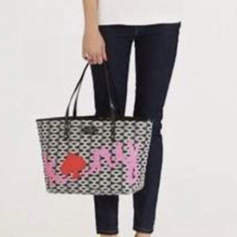 Kate Spade Black and Red Tote Bag - Picture 6 of 7